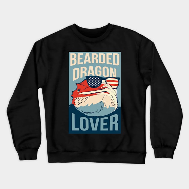 Bearded Dragon Lover Crewneck Sweatshirt by Visual Vibes